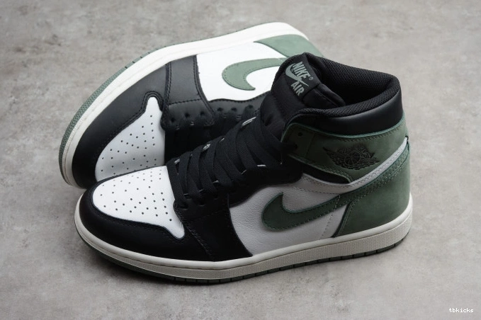 Cheap TBK OG High Retro Jordan 1 Clay Air 555088-135 Green 0627